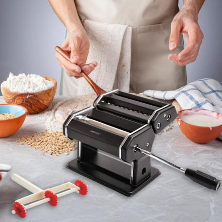 Maszynka do makaronu, stal, 15cm, czarna, kinghoff, kh-1927