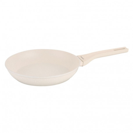 Patelnia marmurowa 24 cm kremowa, nieprzywierająca, klausberg kb-7989