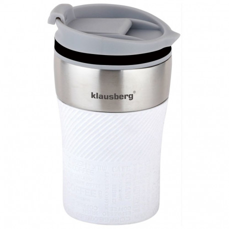 Kubek termiczny, biały, 280ml klausberg