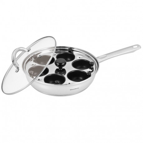 Klausberg pann munade keetmise vahetükiga 24cm, klaasist kaanega