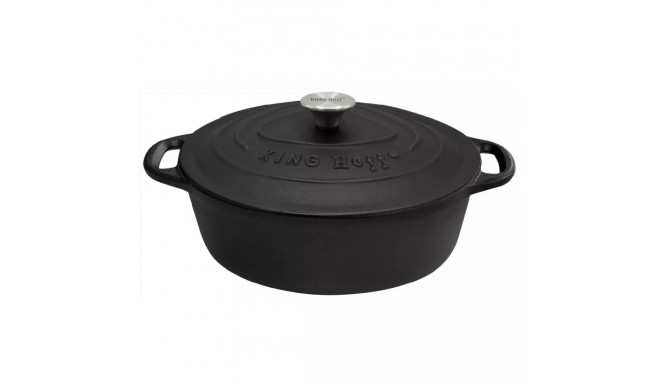 Brytfanka 6,2l, żeliwo czarny kinghoff