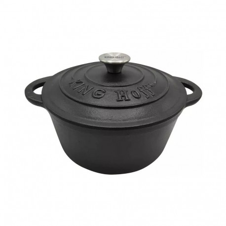 Garnek z pokrywą, żeliwo śr.22cm 2.4 l kinghoff