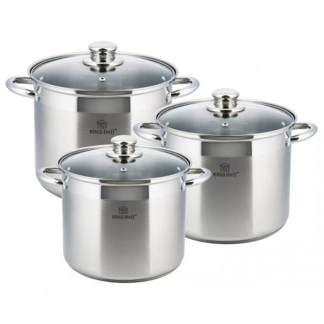 Kinghoff pottide komplekt 6-osaline teras 22, 24, 26cm