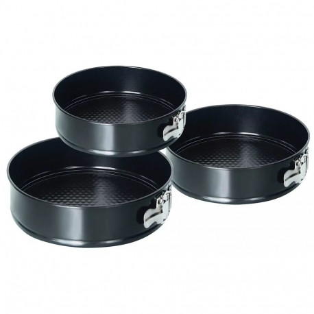 Kinghoff koogivormide komplekt 3-osaline mittenakkuva kattega 24/26/28cm