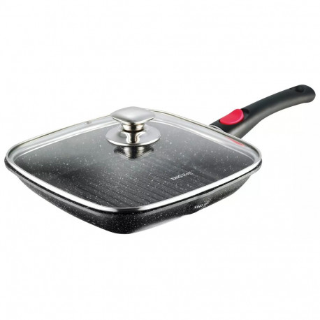 Kinghoff marmorkattega pann 28x28x4,5cm, must