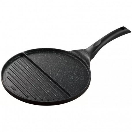 Patelnia dwudzielna, aluminium, czarny marmurek śr.27cm kinghoff