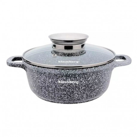 Garnek aluminium, szary marmurek śr.16cm 1,3l klausberg