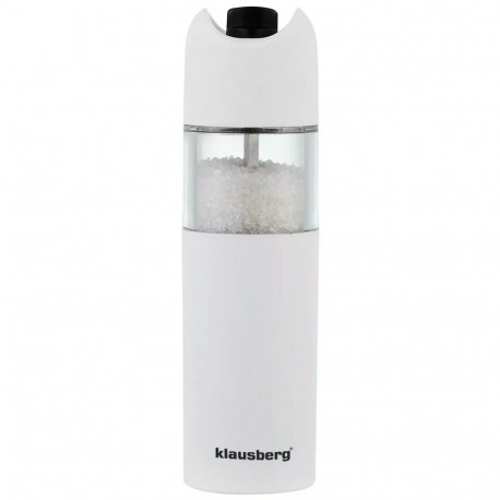 Młynek grawitacyjny do pieprzu i soli, biały klausberg