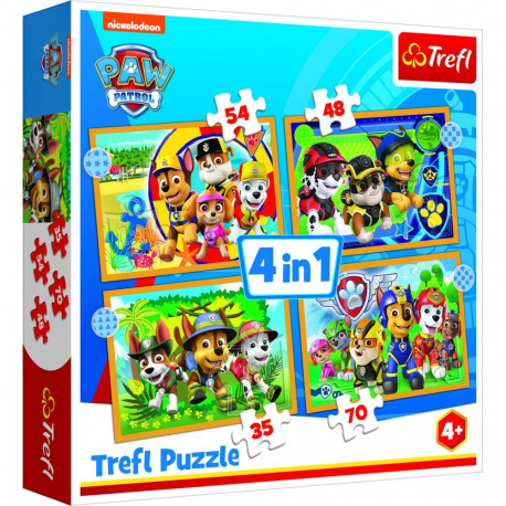 TREFL PAW PATROL Puzzle 4 in 1 set
