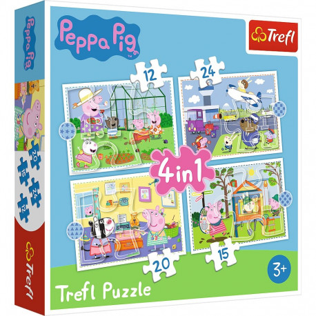 TREFL PEPPA PIG Puzzle 4 in 1 set