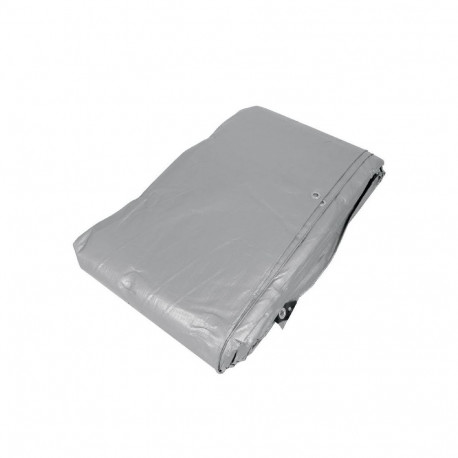 Truper heavy duty gray tarp 7x10m, 180g/m2