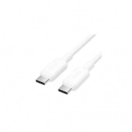 CABLE USB-C TO USB-C/1M WHITE TRCWF VENTION