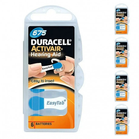 Duracell PR44 | V675AT | DA675 | Zinc Air 1.45V kuuldeaparaadi patarei (6 tk)