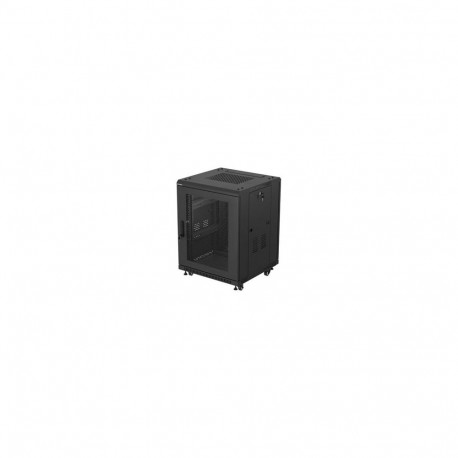 LANBERG Rack cabinet 19inch free-standing 15U/600X600 flat pack with mesh door black