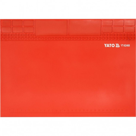Yato Silikoonist Jootmisvaip YT-82468, 250x350mm, 74 sektsiooni, magnetlint 345x47mm, kuni 500°C