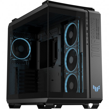 TUF GAMING arvutikorpus GT502 HORIZON ARGB 2 karastatud klaasi, must