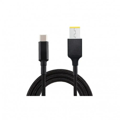 Fusion sülearvuti laadimiskaabel USB-C-lt Lenovo SquarePin | 18.5V-20V | 100W | 1.8m