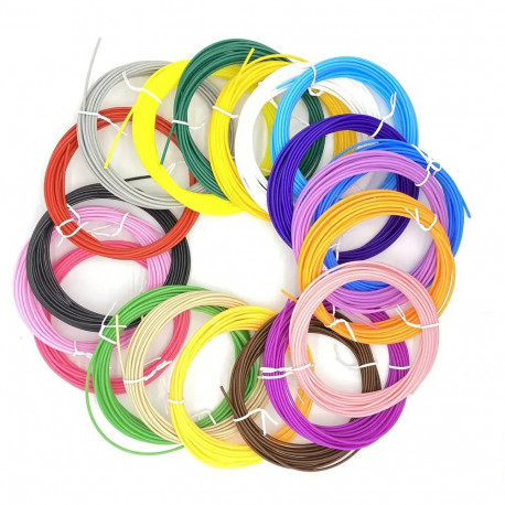 Fusion 3D printing pen PLA filament with 20 colors 1.75 mm | 5m
