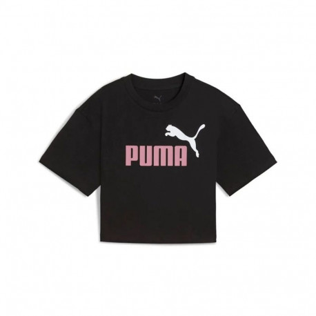 Child's Short Sleeve T-Shirt Puma Essentials 2 Color No. 1 Black - 7-8 Years