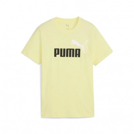 Child's Short Sleeve T-Shirt Puma Essentials 2 Color No.1 Log Khaki - 5-6 Years