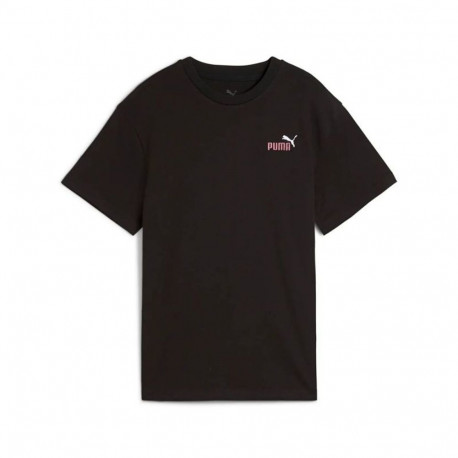 Child's Short Sleeve T-Shirt Puma Essentials 2 Color Black - 15-16 Years