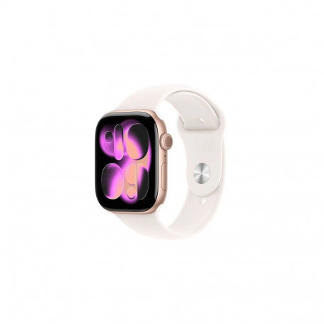 Apple Watch Series 11 (2025) GPS 46mm Rose Gold Alu Case, Light Blush Sport Band S/M EU MEV64 - ONLY