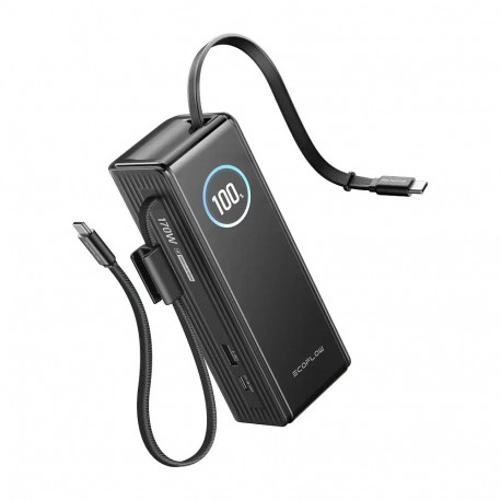 "Ecoflow RAPID 25K Built-in cable - Powerbank Black"