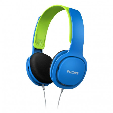 "Philips SHK-2000BL/00 blau On Ear Kinderkopfhörer schnurgebunden 3,5mm Klinke"