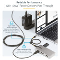 D StarTech USB-C mitmepordiline HDMI-adapter