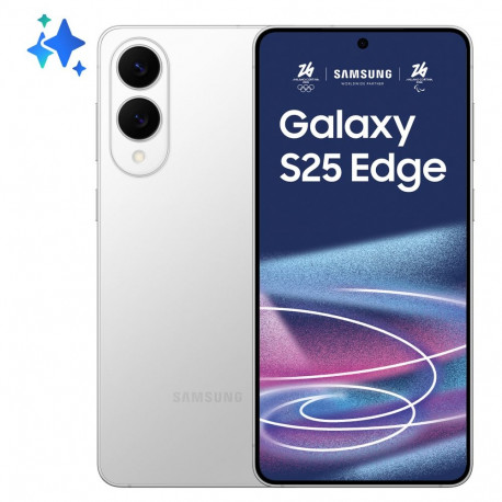 "Samsung Galaxy S25 Edge S937 5G Dual Sim 12GB RAM 512GB - Titanium Silver"