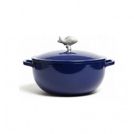 "Staub La Cocotte 28cm rund Bouillabaisse Topf dunkelblau"