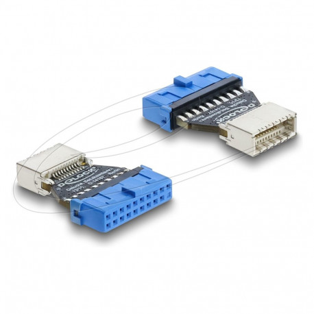 Adapter USB 5 Gbps 20 Pin päisepesast USB 5 Gbps Type-E Key B pesaks