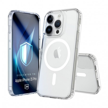 3mk Armor MagCase for iPhone 15 Pro - Transparent