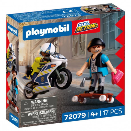 PLAYMOBIL Mootorratta tagaajamine 72079