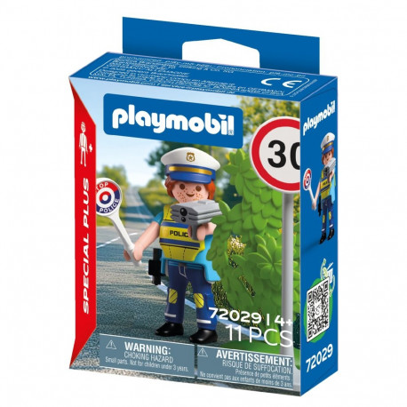 PLAYMOBIL Police officer with speed detector 72029