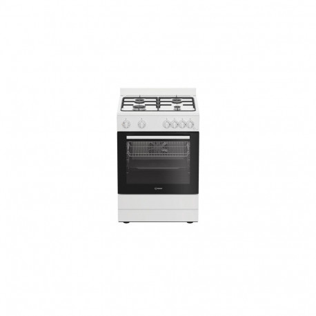 INDESIT Cooker I6G5KCW, Gas/Electric, Width 60cm, White