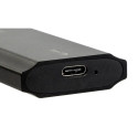Fusion M2 to USB-C M-key SSD disk adapter black