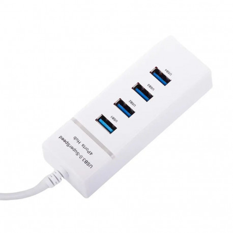 Fusion Hub usb 3.0 port splitter 4 port splitter adapter | white
