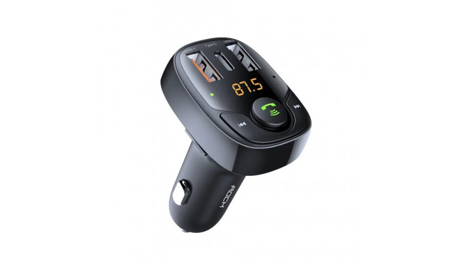 Rock Transmiter FM B301 MP3, Bluetooth - 2xUSB + Type C + micro SD - 36W black