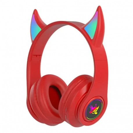 Goodbuy Devil wireless headsets for kids | bluetooth 5.0 | red