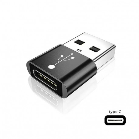 Fusion Accessories OTG adapter | USB-A to USB-C | black