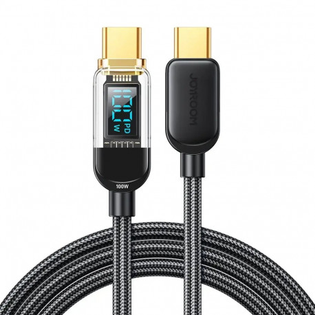 Joyroom S-CC100A4 data transfer and charging cable | USB-C to USB-C | 100W | with LCD display | 1.2m