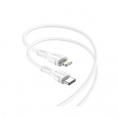Borofone BX51 data transfer and charging cable | USB-C to Lightning | 12W | 1m | white