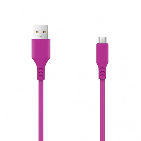 Setty data transfer and charging cable | USB-A to Micro USB | 10W | 1m | pink