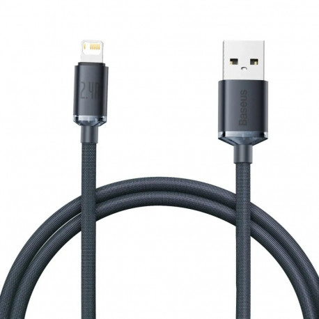 Baseus Crystal data transfer and charging cable | USB-A to Lightning | 12W | 1.2m | black