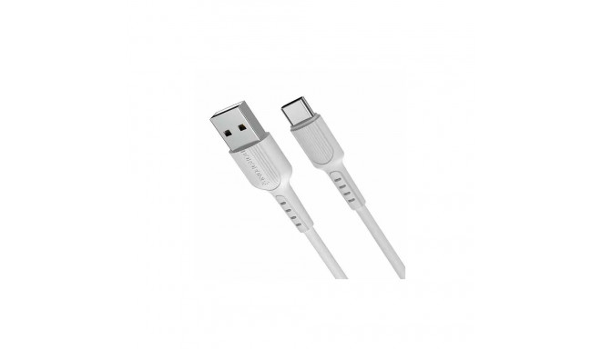 Borofone X16 data transfer and charging cable | USB-C | 12W | 1m | white