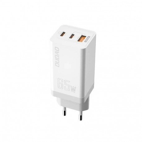 Dudao A7xsEU travel charger | 65W | GaN | USB-C, USB-A | white