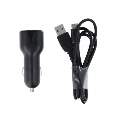 Maxlife MXCC-01 car charger | 12W | USB-A | with USB-A to USB-C cable included | black