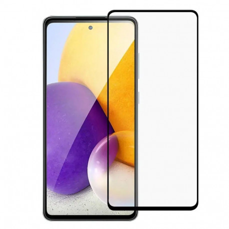 Fusion full cover tempered glass for phone Samsung Galaxy A70 black