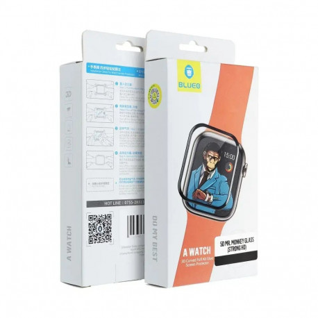 BlueO kaitseklaas Apple Watch 44 mm jaoks